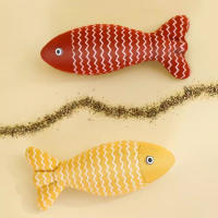 Juguete De Pescado Para Gato MADDEN Simulación De Pescado Con Menta Juguete Interactivo Para Gatos Y Gatitos Almohadilla De Raspadura Regalo Para Mascotas - details 4