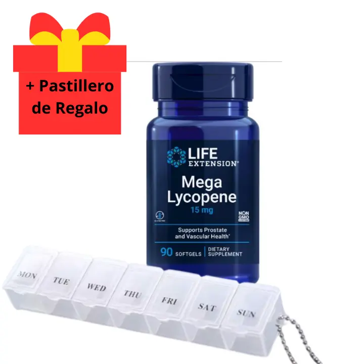 Life extension Mega Lycopene 90 Softgels - Favorece la salud de la próstata y las arterias - Ayudar a mantener una oxidación de LDL saludable - 1