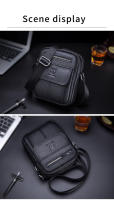 Bullcaptain-Bolso de hombro informal para hombre, bandolera de negocios de alta calidad, de cuero de vaca, Mini bolsillo de gran capacidad - details 8