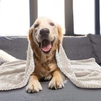 Manta Suave Cálida Para Perros Pequeños Medianos Y Grandes Gatos De Peluche Fleece Para Cama Sofá Muebles Suministro De Mantas - details 3