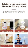 Humidificador de aire USB de 151*151*211 mm, gran volumen de niebla doméstico de 3 l y humidificador atomizador de escritorio silencioso de gran capacidad, humidificador de doble pulverización, adecuado para dormitorios, salas de estar y oficinas - details 2