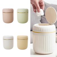 Mini Papelera De Escritorio Con Tapa Organizador De Basura Duradero Plástico Para Dormitorio Y Oficina Caja De Almacenamiento - details 2