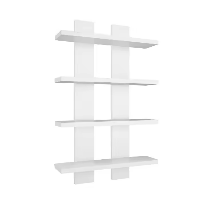 Estante Lella, Aglomerado de Melamina, Blanco, 50x17x80 cm - 1