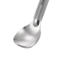 Lixada Set De Cuchillería De Titanio Con Manija Larga Para Exteriores Cuchara Y Cucharón Portátil Para Camping Picnic Viajes - details 11