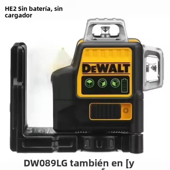 Nivel De Láser Dewalt DW089LG Auto Nivelado 12 Líneas 3 X 360 Grados Banda Verde Batería 12V MAX Li-lon Lasers De Medición - 1