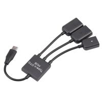 USB 3,1 Tipo C Macho a 2 Dual USB A 2,0 Hembras + Micro-USB 3 en 1 HUB OTG - details 4
