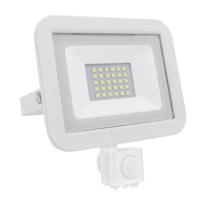 PROJETOR LED COM SENSOR BRANCO MATEL 20W - 1