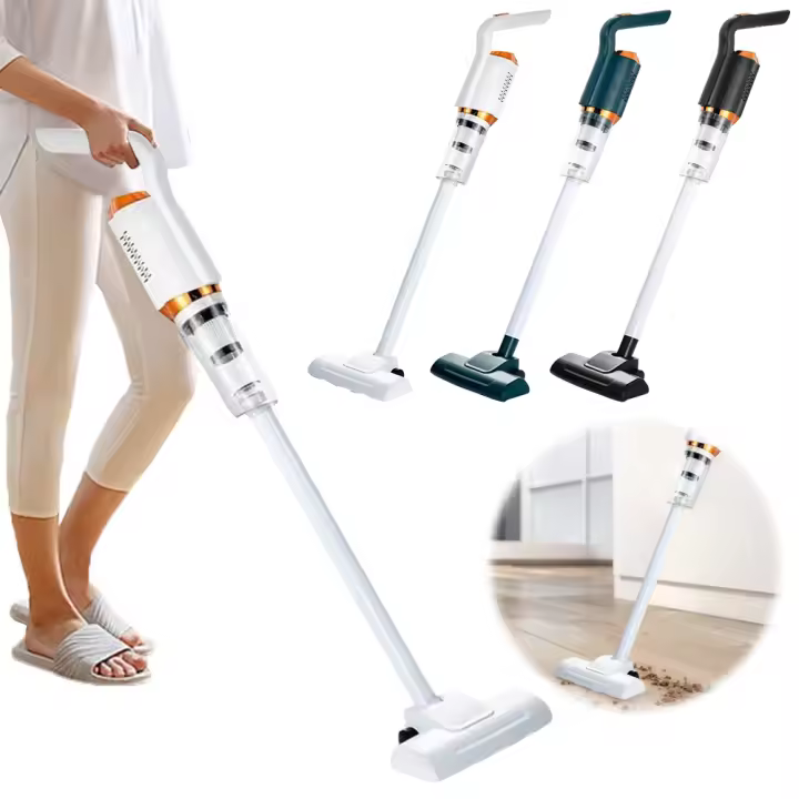 Robot De Limpieza Portátil Con Aspiradora USB Recargable 2000mAh 2 En 1 Para Vehículos Y Hogar Con Fuerte Succión Y Batería Sin Cable - 1