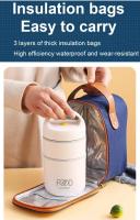 Caja De Almuerzo Térmica De Acero Inoxidable Con Bolsa Aislante Para Niños Termo De Sopa Y Comida Moderno Y Minimalista - details 13