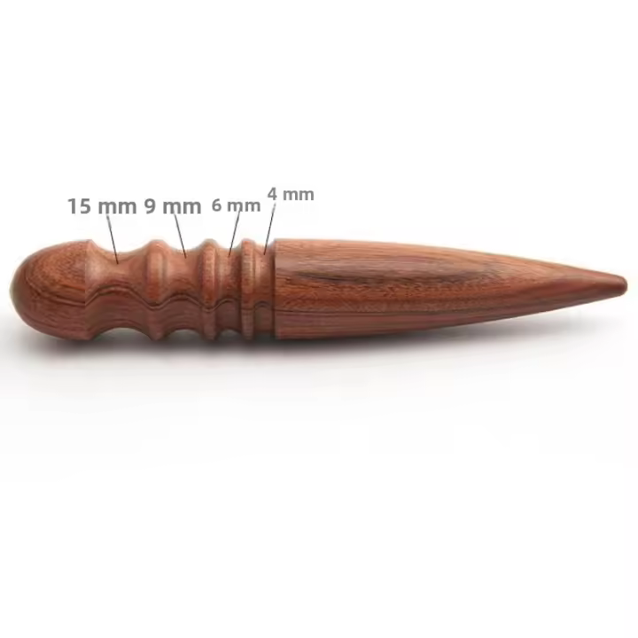 Palo De Madera Para Pulir Cuero Herramienta De Bordes De Cuero DIY Para Manualidades Y Costura Herramienta De Polimento De Cuero De Sándalo - 1