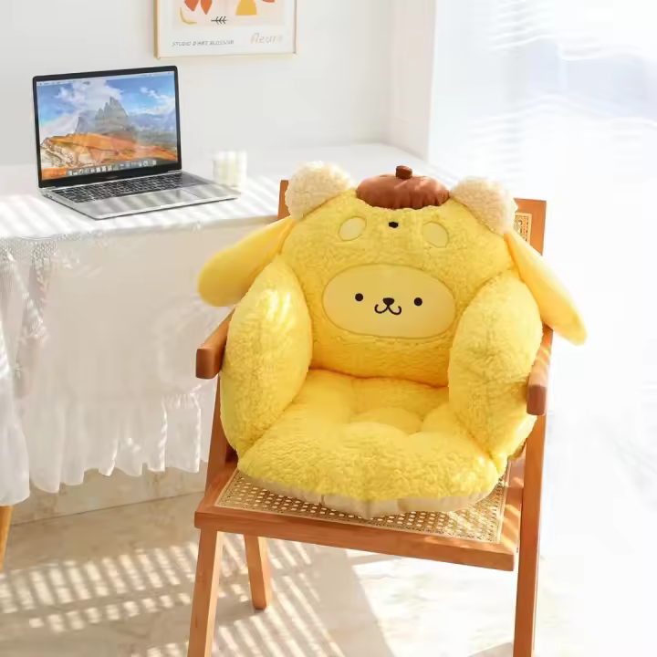 Cojín De Asiento Kuromi My Melody Anime Cinnamoroll Cómodo Y Suave Antideslizante Para Adults Plush Fabric Cotton - 1
