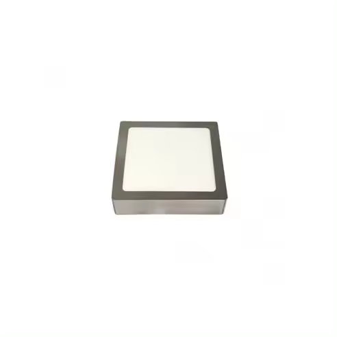 FABRILAMP Downlight Superficie Toba 12w 4000k Niquel Cuadrado 1080lm 3,5x17x17 Cm - Iluminación de Alta Calidad - 1