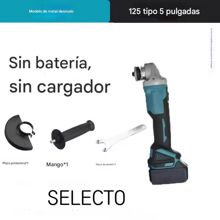 Amoladora Angular Profesional - Motor Sin Escobillas, Ultra Ligera para Hogar y Taller | Corte, Pulido y Lijado de Alta Precisión (Incluye Disco Multiusos) - 1