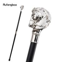 Bastón De Moda Con Cabeza De Caballo Blanco Decorativo Para Fiesta Y Cosplay Vintage Longitud 93cm Punta De Goma Material De Eje Acero - details 3
