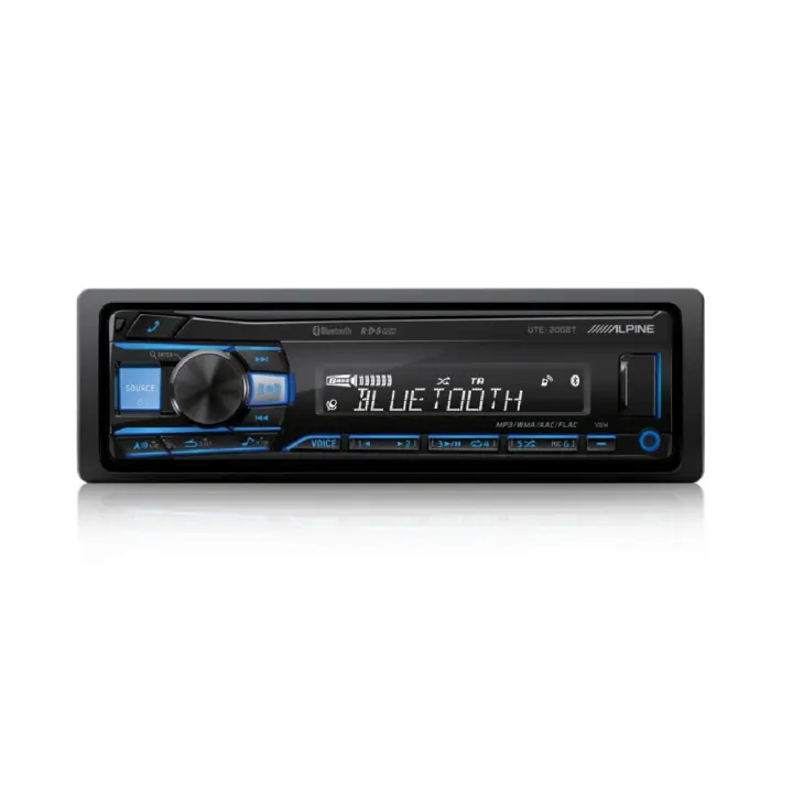 ALPINE UTE-200BT Autorradio Deckless con Bluetooth, USB, AUX IN, 4 x 50 W. - 1