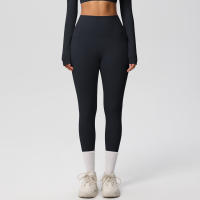Mallas de beltada Alta para Mujer, pantalones de Yoga, Mallas con bolsillos, Push Up, ropa Deportiva para correr, pantalones de Color sólido - details 6