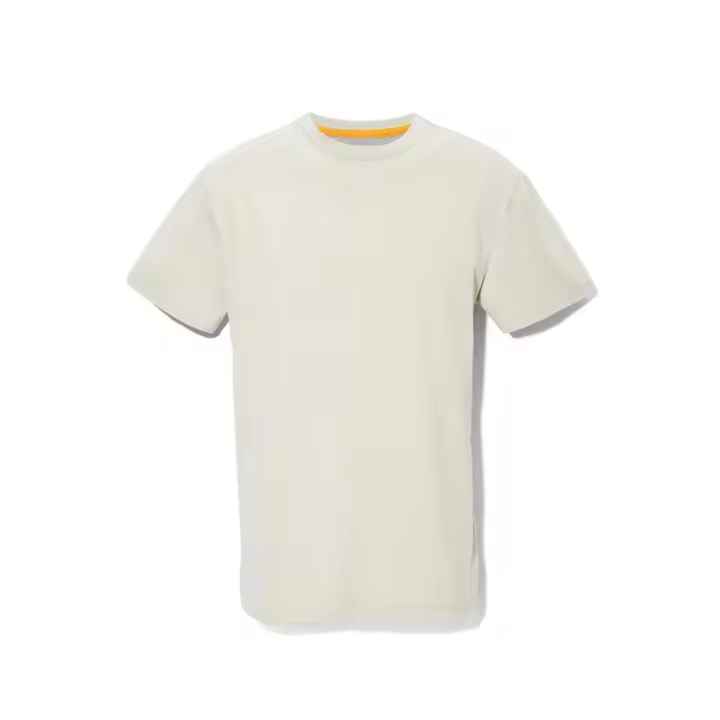 Camiseta de Manga Corta Dun River, Marca Timberland, Color Crema Fósil, Variedad de Tallas, Para Hombre - 1