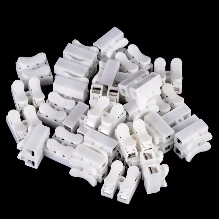 50pcs Conectores De Cable De Splice Rápido De 2 Poles Terminales De Chandelier Terminales Eléctricos Para Splicing Seguro En Cable - 1
