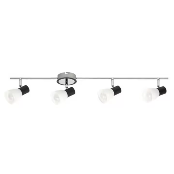 Lámpara Spot E14 X4 Cristal Negro Metal IP20 ATI  RABALUX - 1