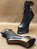 Botas De Plataforma Con Tacón Alto De 7 Pulgadas JIALUOWEI Para Mujer Ponyplay Ankle Bootfetish Talla 36-46 Envío Rápido - details 0