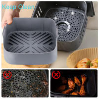 Juego De Bandejas De Silicona Para Aire Frito De 8 Pulgadas Moldes De Hornear Antiadherentes Accesorios De Cocina Y Horno Libres De BPA - details 6