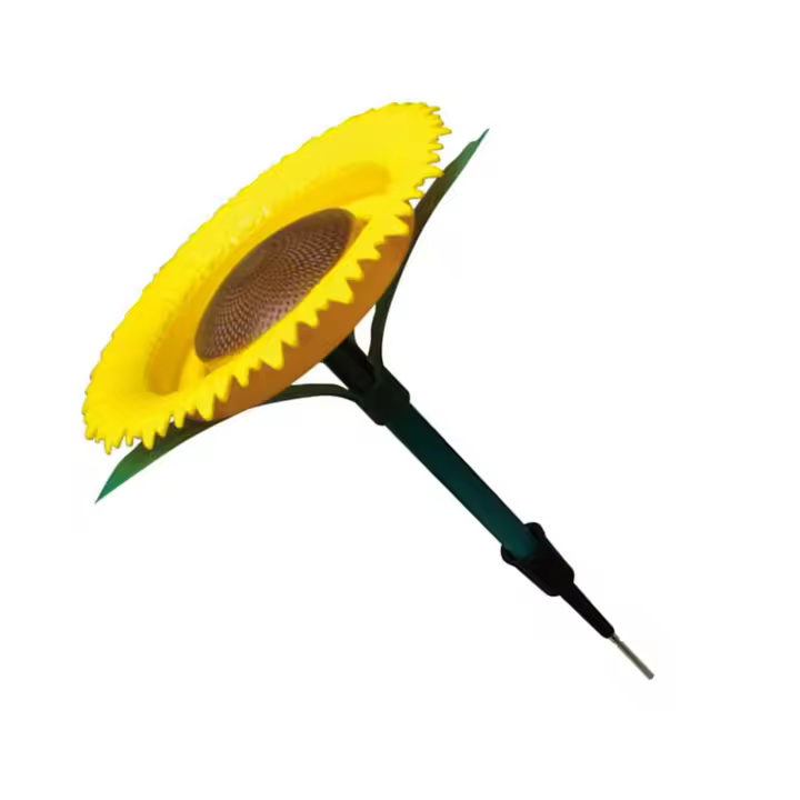 Alimentador de aves con forma de flor brillante, bandeja de alimentación de aves al aire libre, girasol, regalo para amigos, familiares y vecinos - 1