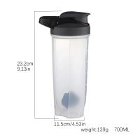 Botella De Térmica De 28 Oz Con Remolino Y Asa Para Batidos De Proteína Botella De Viaje Con Mezclador De Bola - details 4