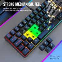 Teclado De Juego Con Iluminación RGB De 69 Teclas Diseño Compacto De 68% Teclado Conectado Por Cable Estándar Para Oficinistas Y Jugadores - details 5