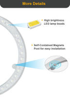 Luz De Techo LED Panel 220V Módulo Redondo De Reemplazo 12W 18W 24W 36W Para Iluminación De Techo Interior Luz LED De Tablero - details 3