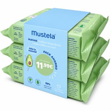 TOALLITAS COMPOSTABLES MUSTELA 180 UDS