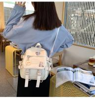 Mochila escolar, mochila de gran capacidad, mochila escolar de viaje de negocios para mujer, impermeable, negra - details 39
