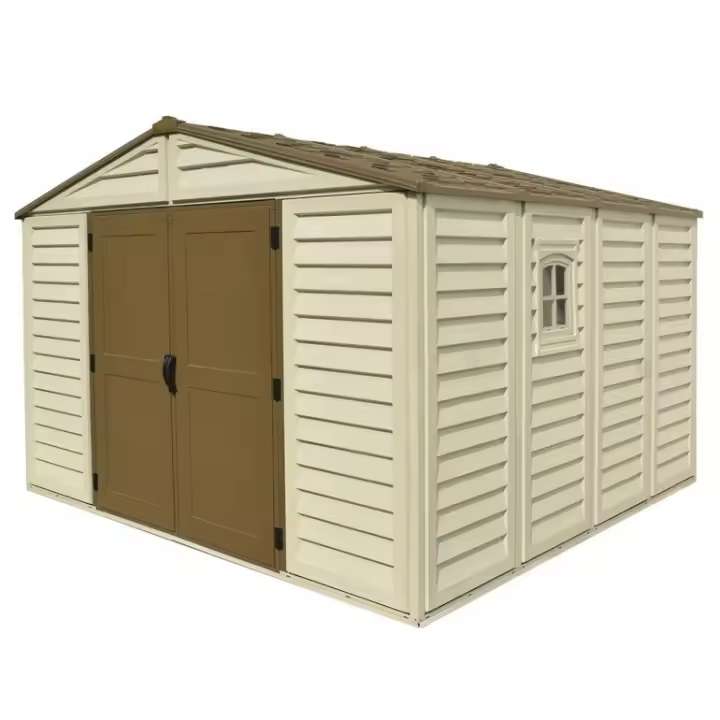 WoodBridge Plus 10,5 'x 10,5' Duramax Premier PVC House, 325x326x233 cm - 1
