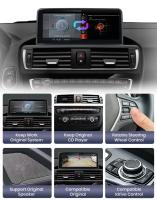 AWESAFE inalámbrico CarPlay Android Auto Radio para BMW serie 1, 2, 3, 4, F20, F21, F22, F30, F31, F32, F33, F34, F36 coche reproductor multimedia GPS 2 din autoradio volante controles RDS Bluetooth ST7708 - details 8