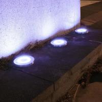 Outdoor solar lights, 8 garden lights, 8LED solar stainless steel underground lights - details 0