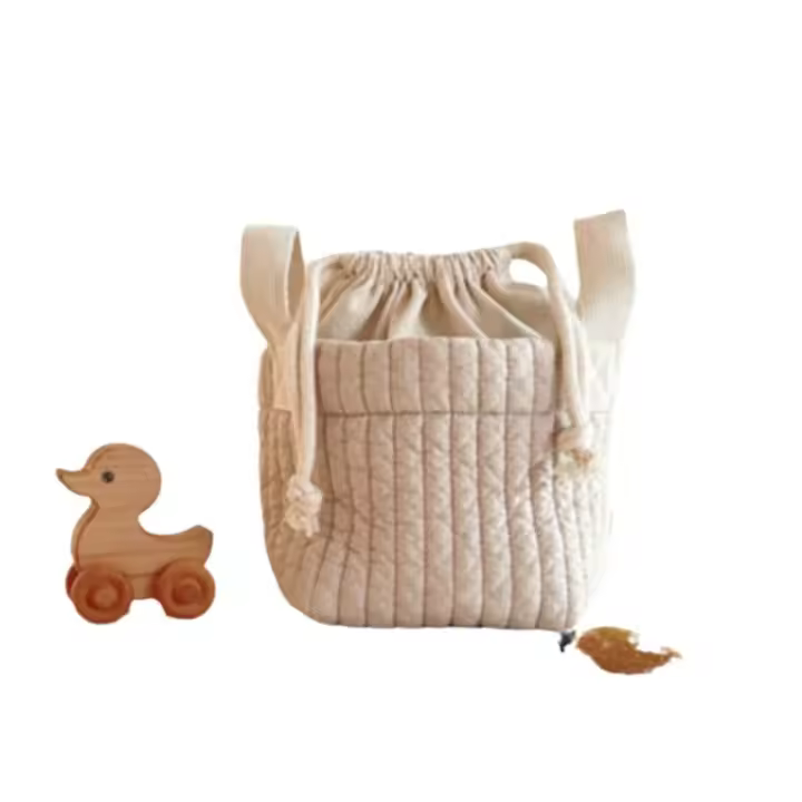 Bolsa de almacenamiento de juegos con cordón INS, bolso para niños, BILLETERA, cuna para Bebe, cambiador, biberón, atado a mano - 1
