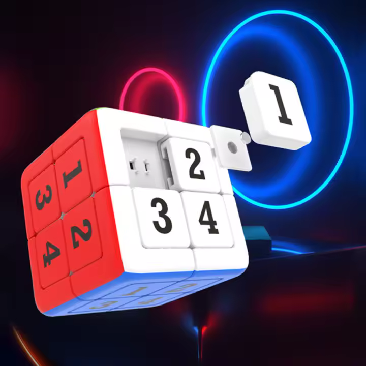 Cubo Mágico De Números Yuxin 2x2 3x3 Juguete De Rompecabezas Magnético Para Niños Regalo Educativo Adecuado Para Edades 3-12+ - 1