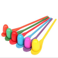 Juguete Educativo De Equilibrio Para Niños Cuchara De Madera Juego De Papá E Hijo Rompecabezas De Huevos Deportes Al Aire Libre 6Pcs - details 0