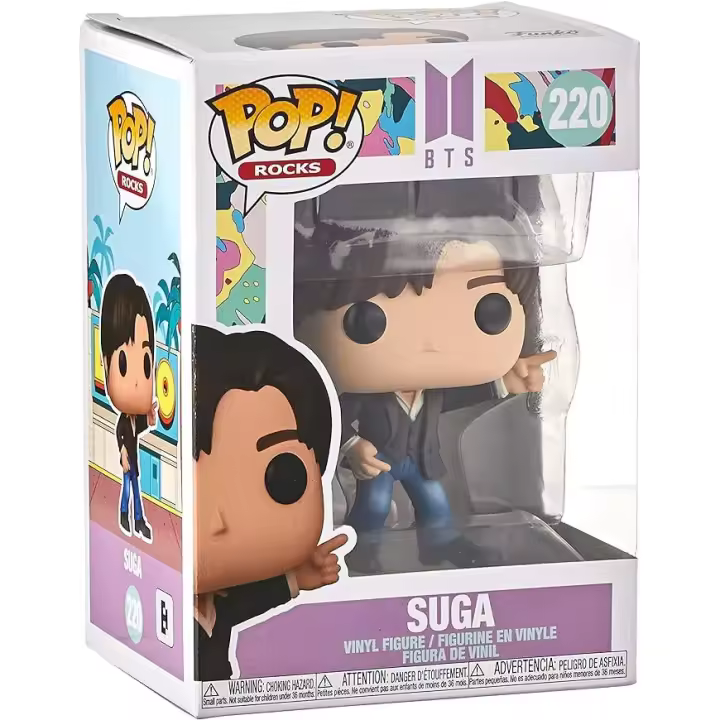 Funko Pop! SUGA BTS Rocks Music #220 K-POP Coleccionables Coleccionismo - 1