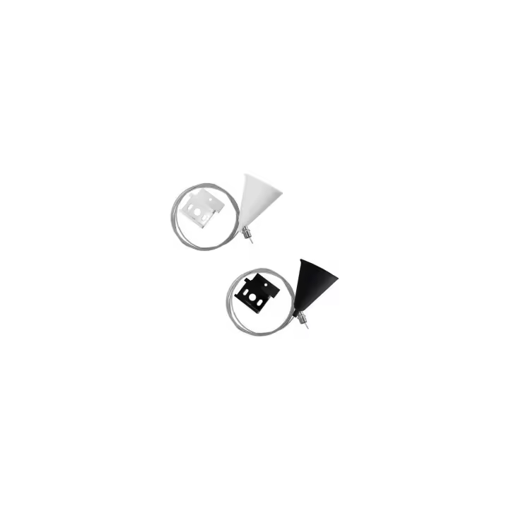 Ledkia Kit de Suspensión para Carril Monofásico UltraPower Blanco - 1
