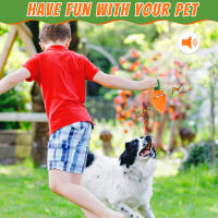 Juguetes Para Perros De Talla Pequeña Y Mediana Squeaky Carrot De Peluche Suave Interactivos Para Masticar Y Cuidado Dental - details 2