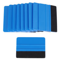 1/10Pcs Limpia Ventanas De Coche Con Fibra De Carbono Vinilo 10x7cm Deshielo Limpiador Con Herramienta De Limpieza Y Secado De Vidrio Plástico - details 1