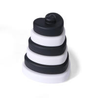 Juguetes Montessori Para Bebés 6Pcs Bloques De Construcción De Silicona Suave Formas De Amor Torre De Construcción De Silicona Regalos Para Niños - details 4