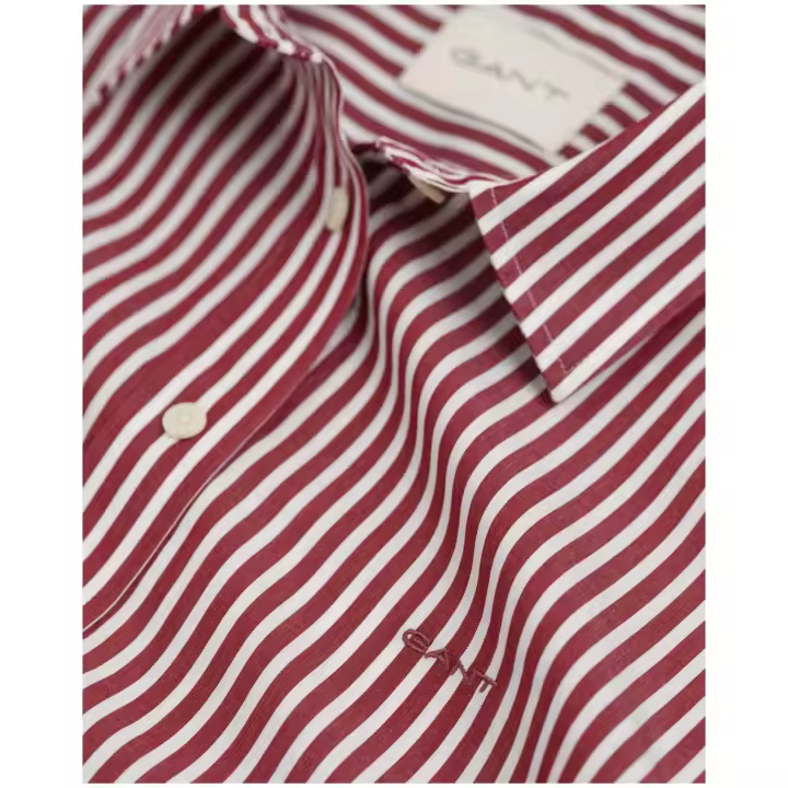 Camisa Gant Reg Poplin Striped Shirt - 1