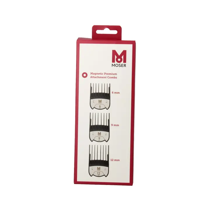 Moser pack peines magnéticos 6 uds, moser - caja 6 peines corte premium magnéticos (1801-7000) - 1