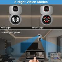 Cámara IP Inteligente Para El Hogar 8MP 4K Dual Lens Con Tarjeta SIM 4G Visión Nocturna Color Protección De Seguridad CCTV Instalación Interior - details 7
