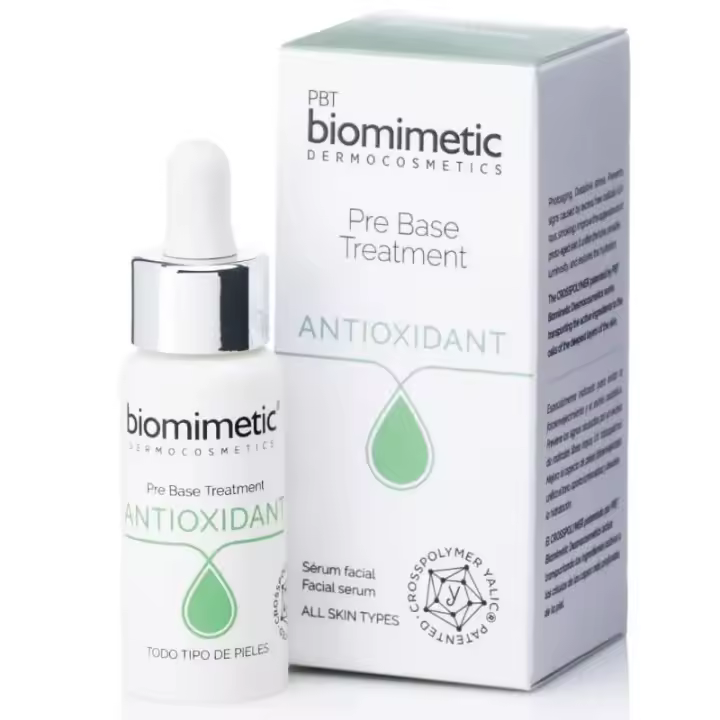 BIOMIMETIC COSMETICS PRE BASE TREATMENT ANTIOXIDANTE 30ML SÉRUM FACIAL. TODO TIPO DE PIELES. - 1