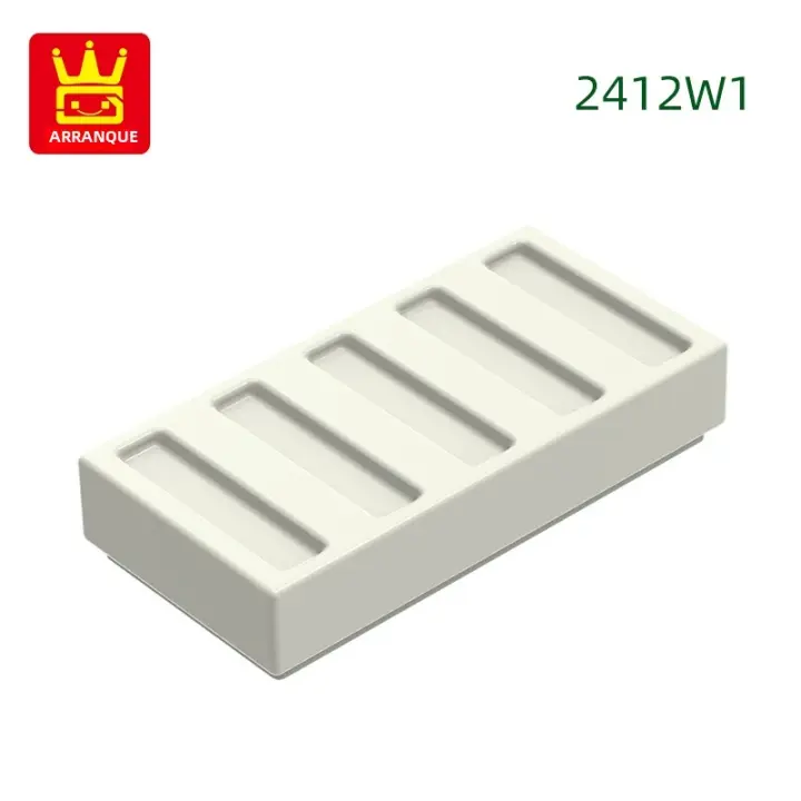 Wange 383Pcs/lot Bloques De Construcción Especiales 2412W1 1x2 Grille Striation 2 Agujeros Compatible Con Juguetes De Ladrillo Accesorios Para Adultos Y Niños - 1