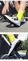 Zapatillas De Ciclismo Para Hombre Y Mujer Con Cierre Self-Locking Zapatos De Bicicleta MTB Con Placas Para Entrenamiento Interior En Bicicletas De Carril Y Estación De Ejercicio - details 19
