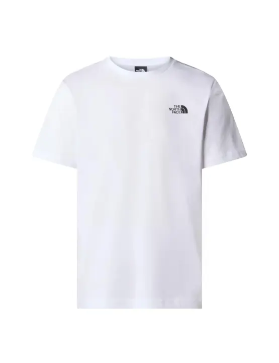 The North Face - Camiseta TNF Red Box Hombre Blanco - Algodón 100% - Resistente y Duradera - 1