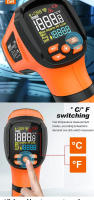 Termómetro Infrarrojo No Contacto IR05A -50°C~1600°C Con Probing De Tipo K Medidor De Alta Temperatura Láser Ajustable Emisividad - details 2